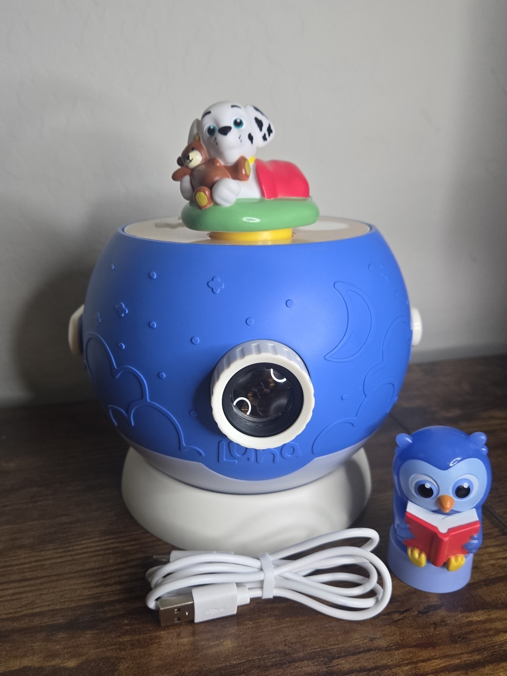 Luna StoryTime 3-in-1 Story Projector Audio Player Night Light Starter Set + Paw